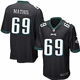 Nike Men & Women & Youth Eagles #69 Mathis Black Team Color Game Jersey,baseball caps,new era cap wholesale,wholesale hats